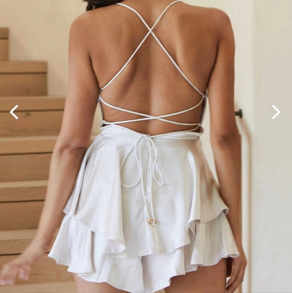 Selfie Leslie Mon Cherie Romper in Champagne - Picture 4 of 14